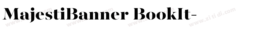 MajestiBanner BookIt字体转换